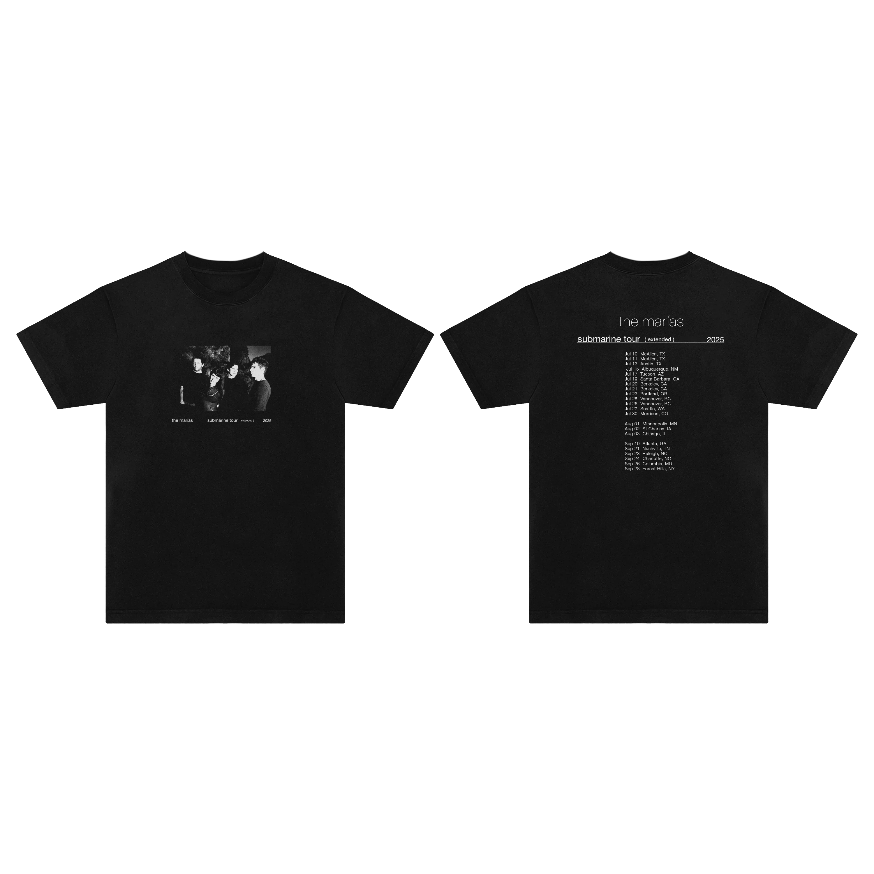 submarine (extended) north america tour tee - Image 4